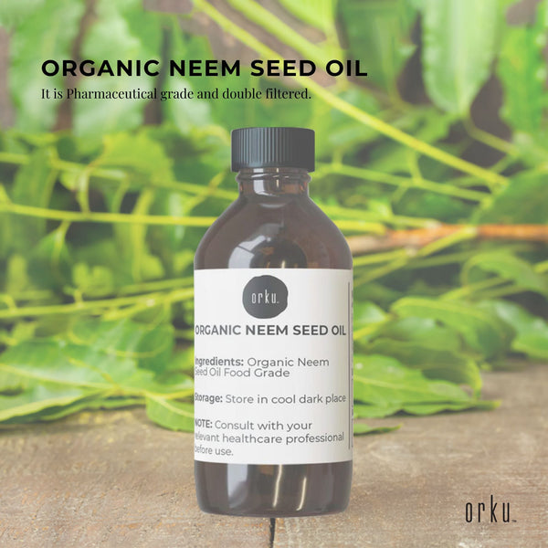 30ml Organic Neem Seed Oil Pure Pharmaceutical Cold Pressed Azadirachtin Indica