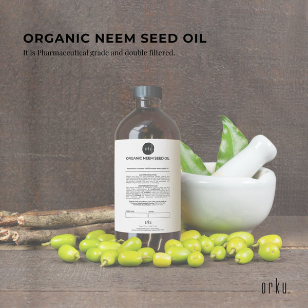 500ml Organic Neem Seed Oil Pure Pharmaceutical Cold Pressed Azadirachtin Indica