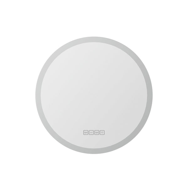 Embellir Bluetooth LED Wall Mirror With Light 50CM Bathroom Decor Round Mirrors