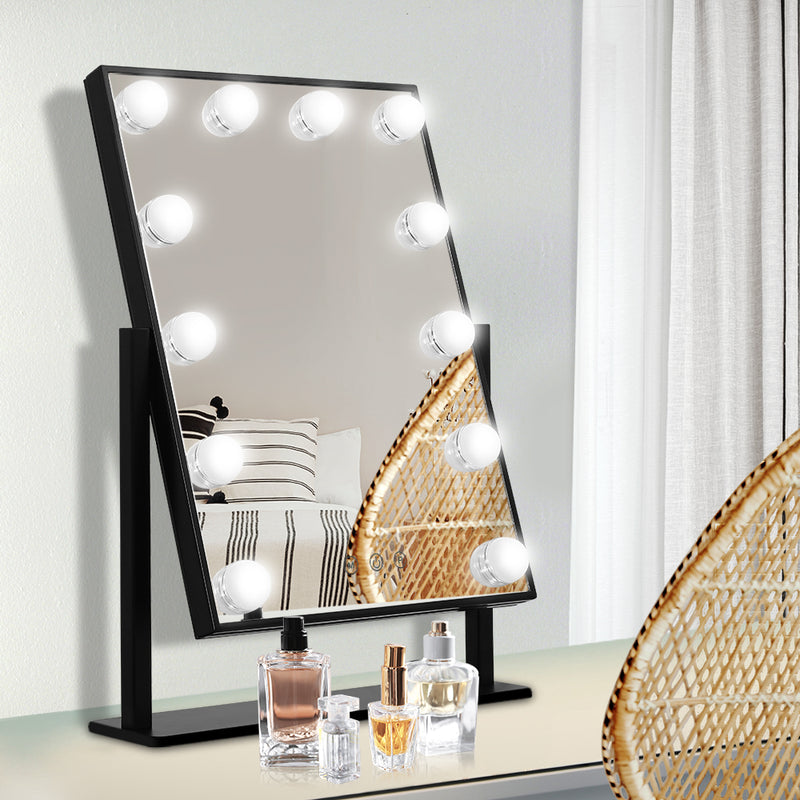 Embellir Makeup Mirror Hollywood with Light Round 360� Rotation Tabletop 12