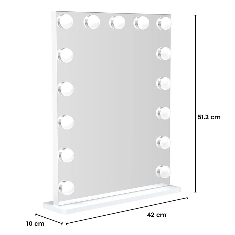 GOMINIMO Hollywood Mirror 15 LED 512*420mm Vertical GO-HW-100-JR