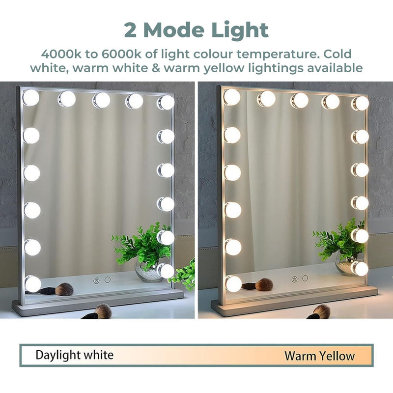 GOMINIMO Hollywood Mirror 15 LED 512*420mm Vertical GO-HW-100-JR