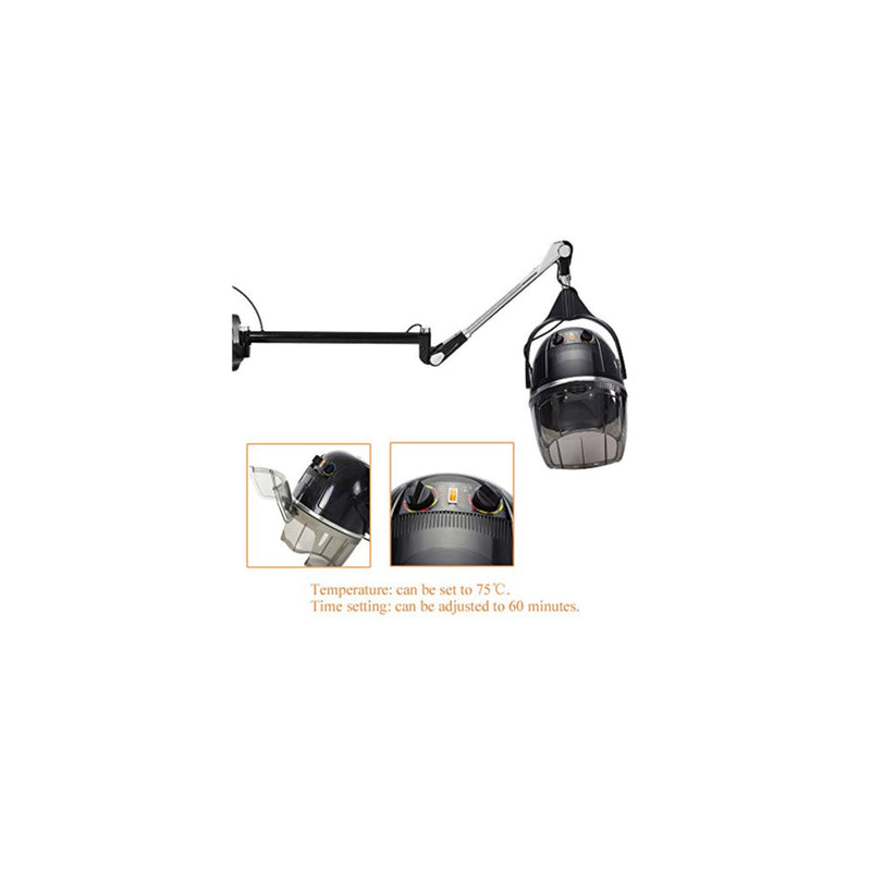 Hanging Hooded Hair Dryer Wall Mounted Bonnet Hood Hairdryer Salon Equipment