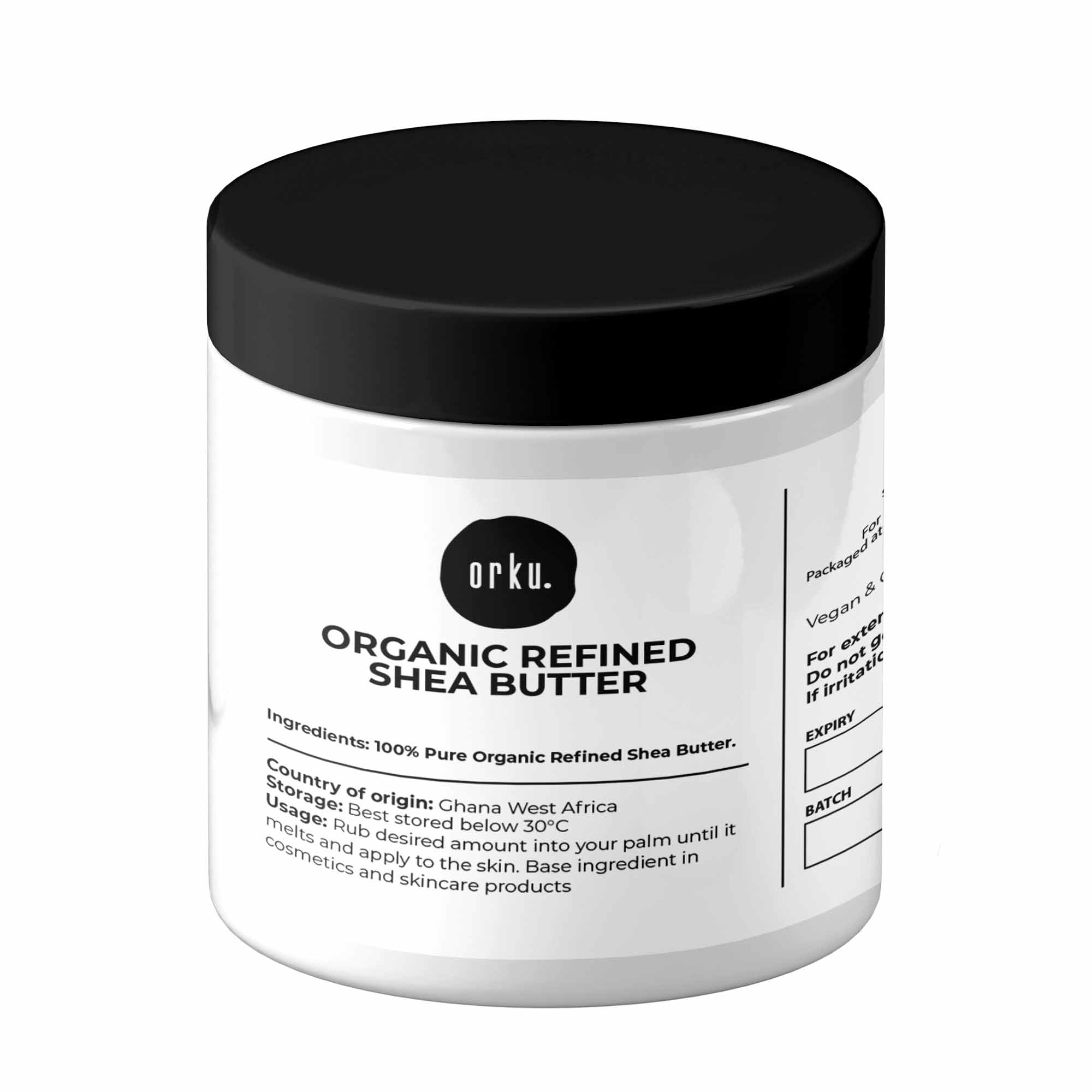 200g Refined Shea Butter Jar - Organic Pure African Karite Moisturiser ...