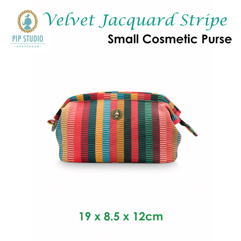 PIP Studio Velvet Jacquard Stripe Small Cosmetic Purse